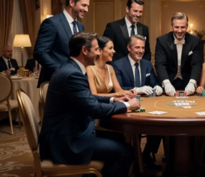 Wieczór kasynowy dla biznesu z elegancką oprawą 